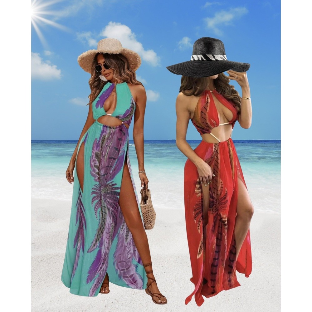 BOGO! 💃💃TWO DRESSES - BiuBiu Swimsuit Cover Dresses Size L Beach Vacation BOGO